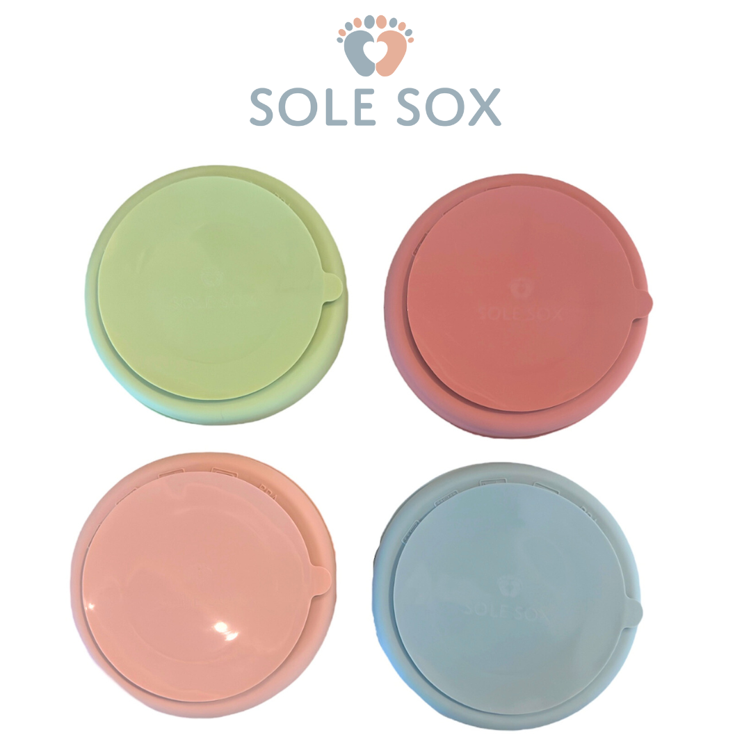 Pastel Pink 10 Piece Silicone Baby food-ware set (Suction Cup Base)