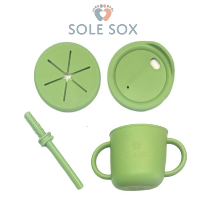 Baby Sippy Snack and Straw Cup Set