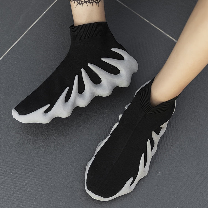 Sole Sox Sneakers for Kids & Adults - Black & Grey