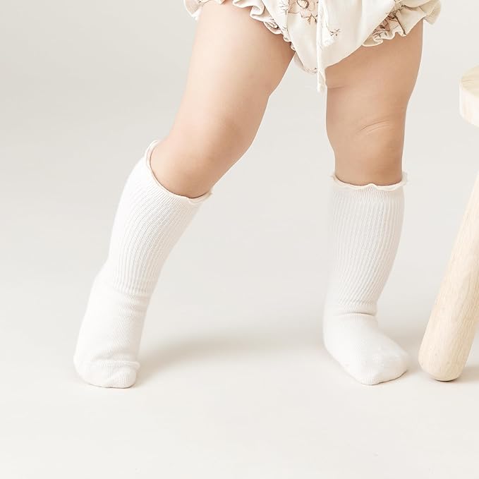 Ruffle Long Cotton Sox - 2 Pack