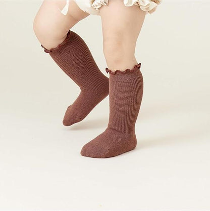 Ruffle Long Cotton Sox - 2 Pack