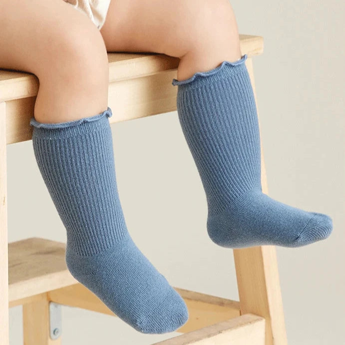 Ruffle Long Cotton Sox - 2 Pack