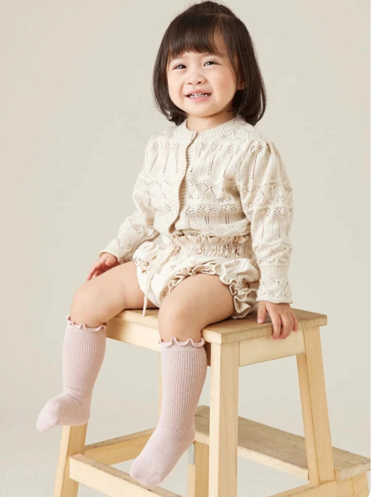 Ruffle Long Cotton Sox - 2 Pack