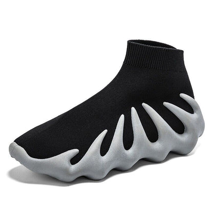 Sole Sox Sneakers for Kids & Adults - Black & Grey