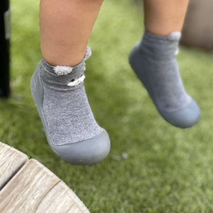 Grey Bear Sole Sox Prewalker Baby Shoes